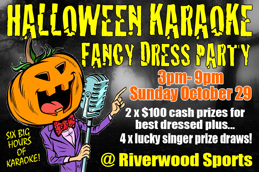 HALLOWEEN KARAOKE @Riverwood sports